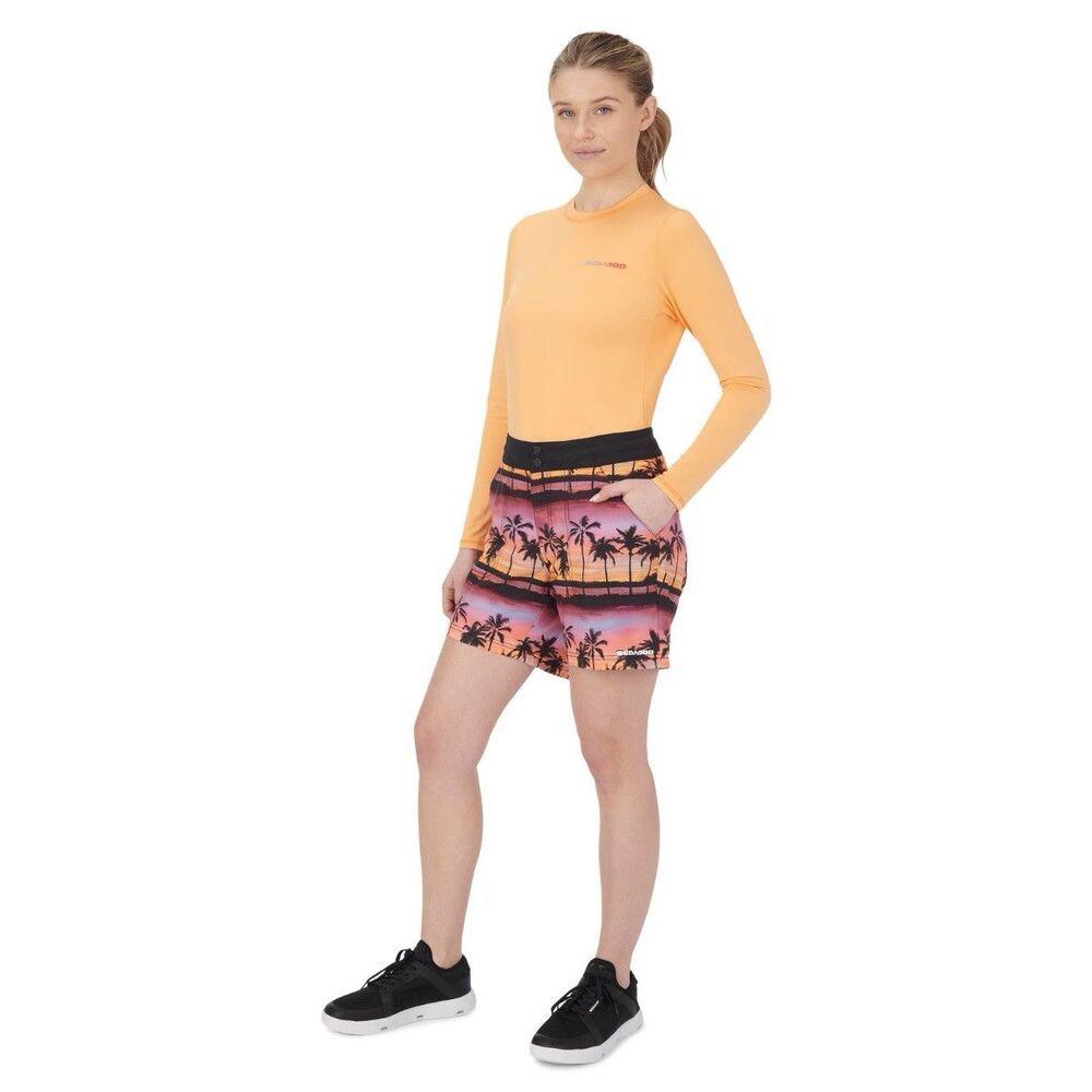 NWT Sea Doo Classic Boardshort Womens 6” Size 2XL Tropical Beach Swim Short